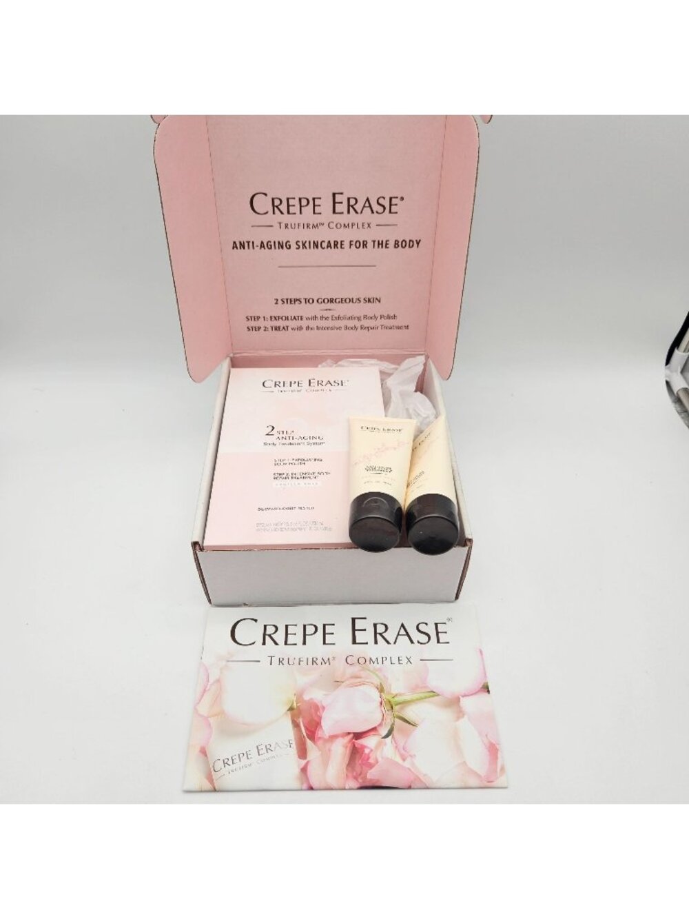 Crepe Erase Vanilla Rose Kit Plus Hand Repair Treatment NEW